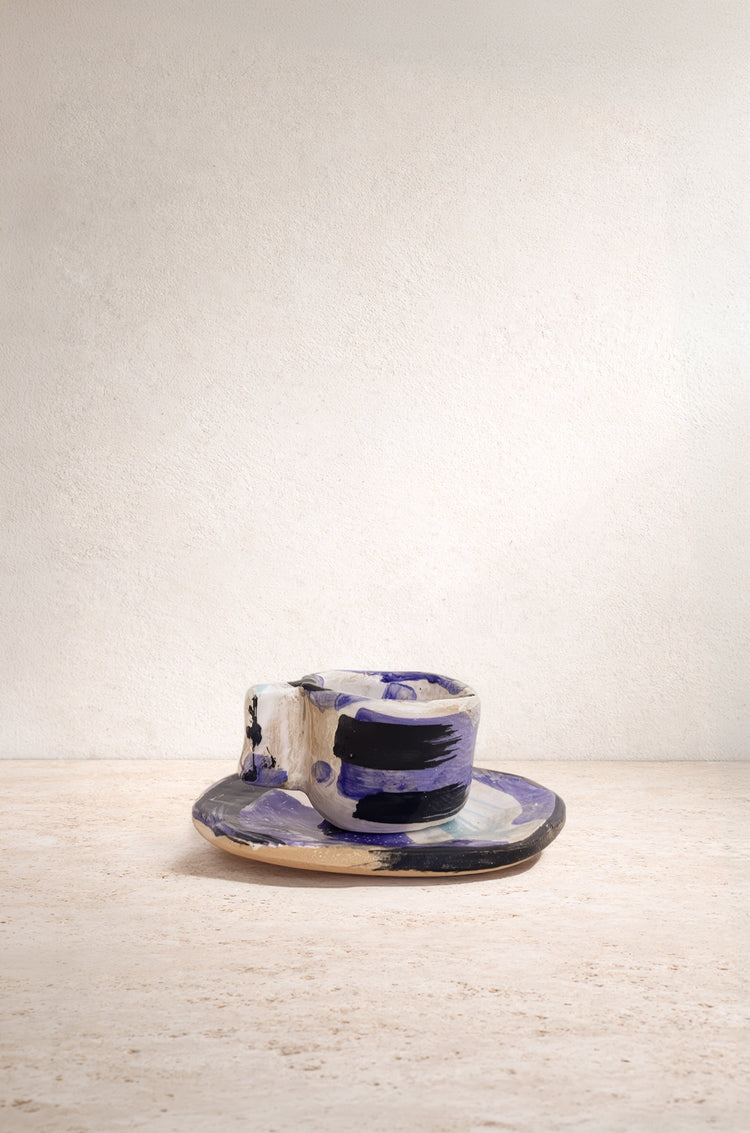 Tazzina per Espresso Doppio + Piattino