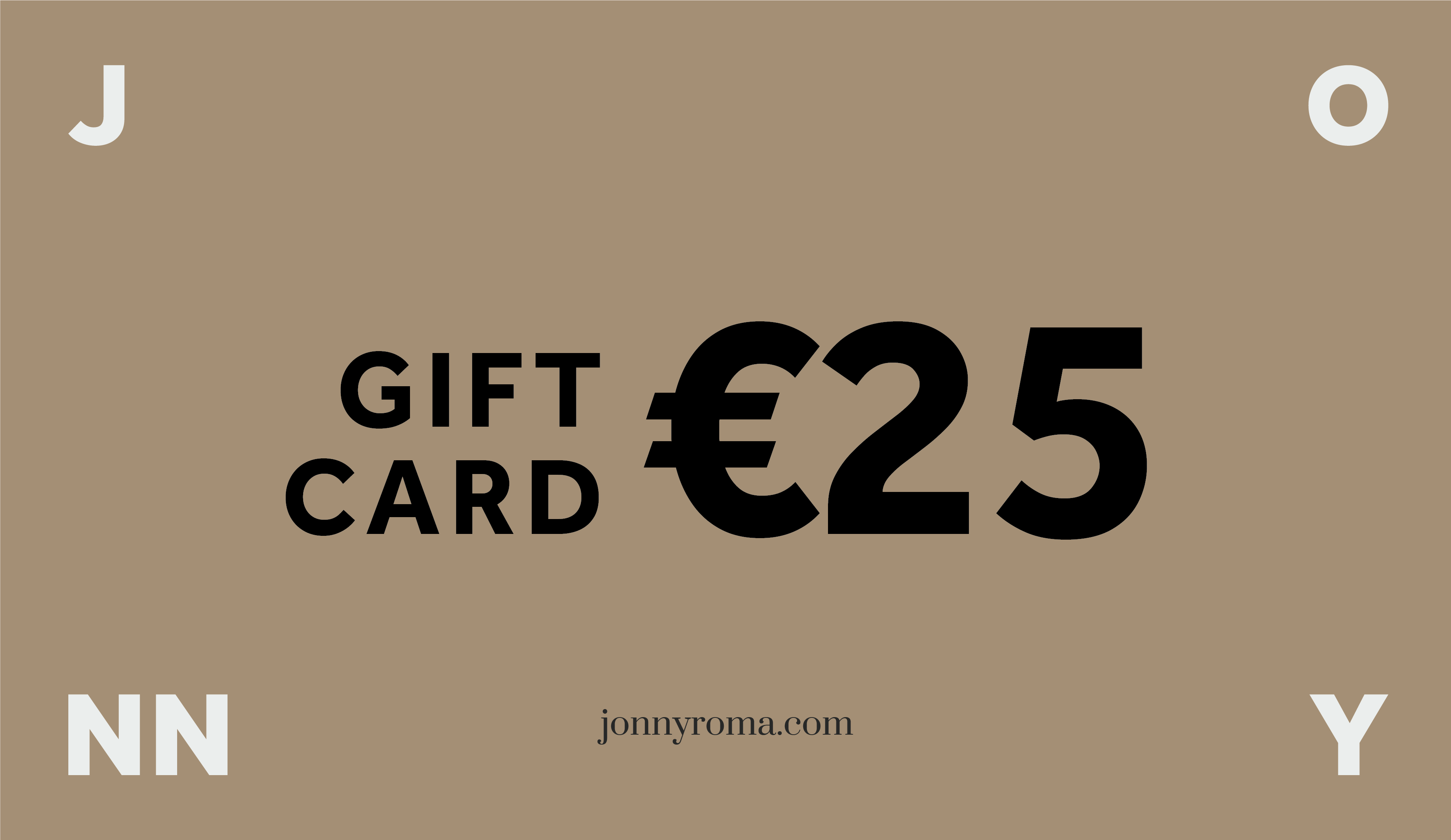 Carta regalo JONNY